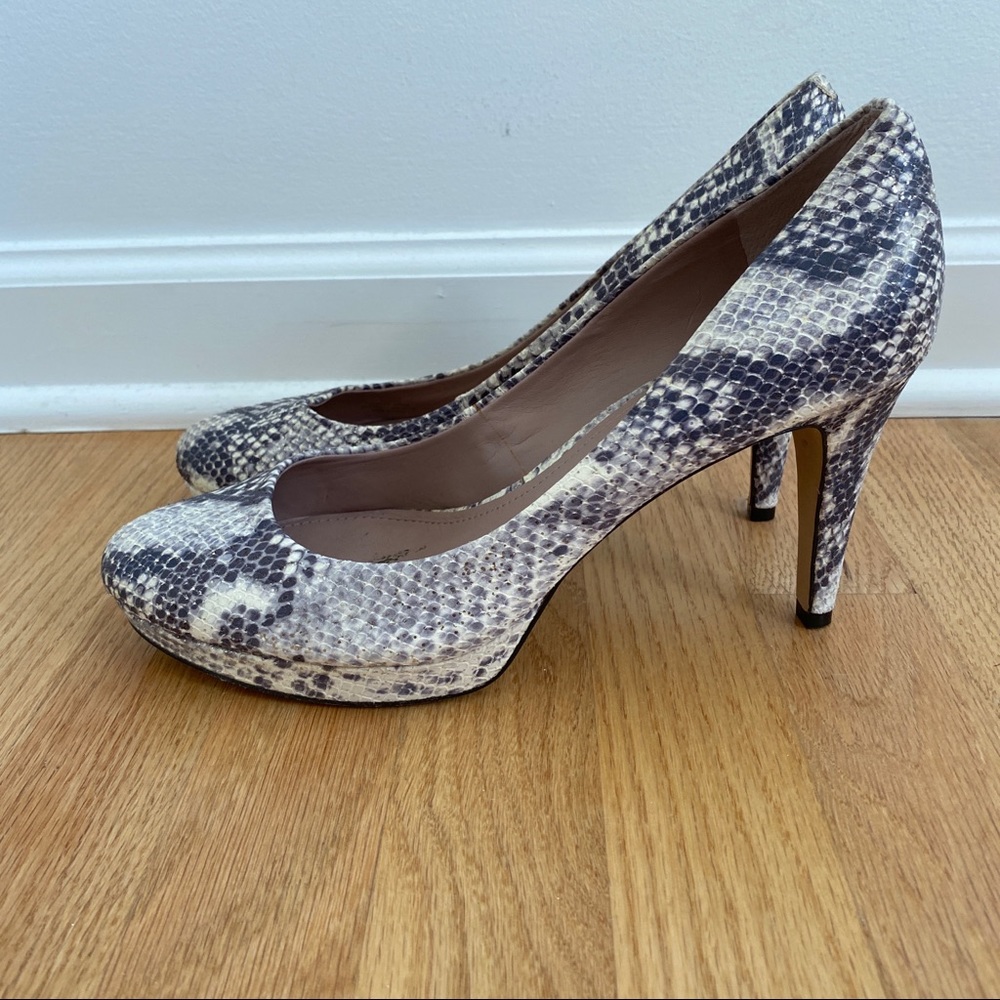 Vince Camuto snakeskin pumps size 10